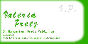 valeria pretz business card